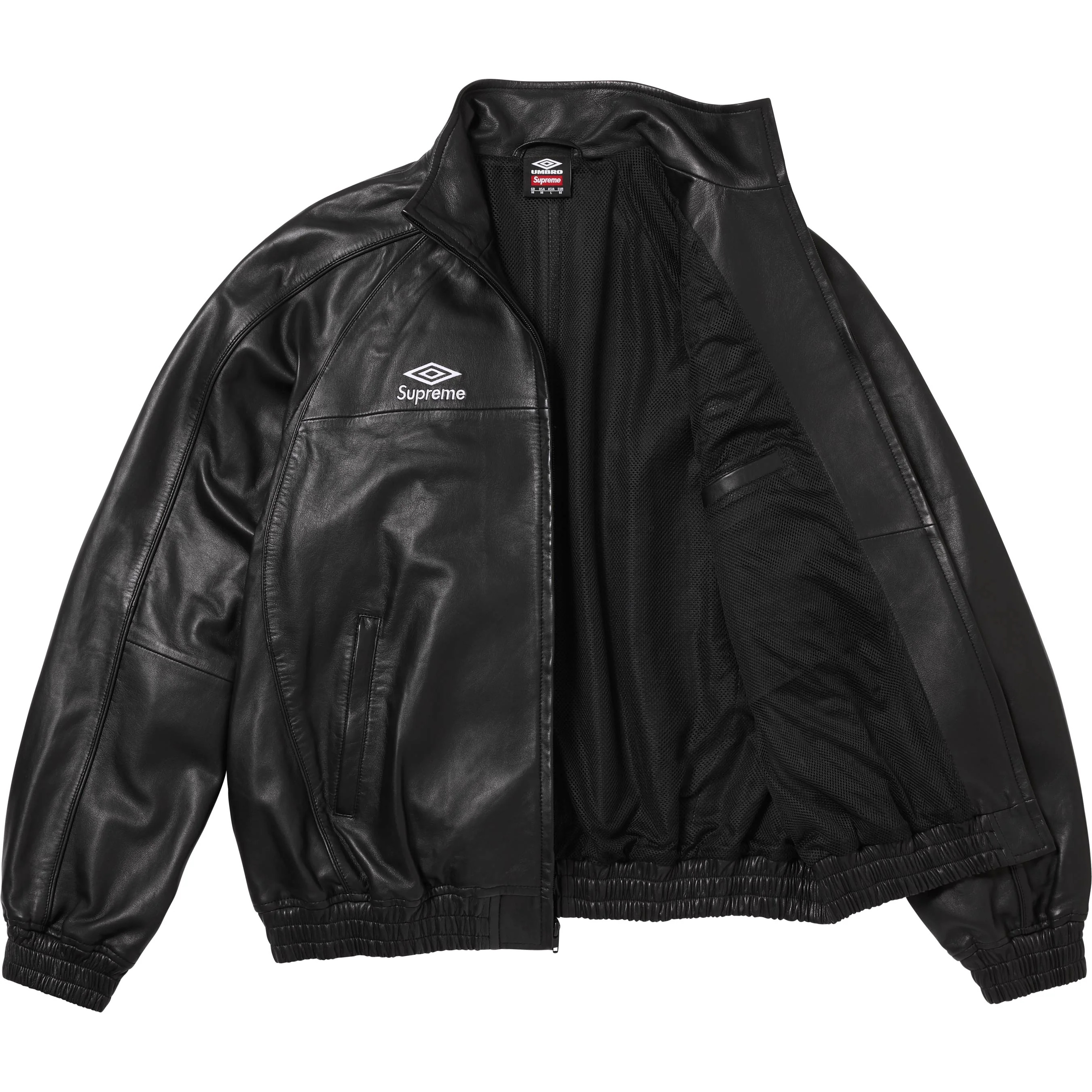 Supreme®/Umbro® Leather Track Jacket view 9